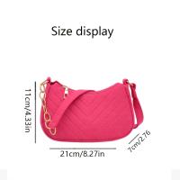 Elegante bolso bandolera para mujer - diseño acolchado, correa ajustable para el hombro, adecuado para vacaciones y uso diarioMini bolso bandolera acolchado para mujer con múltiples compartimentos y cierre de cremallera, pequeño bolso cruzado - details 1