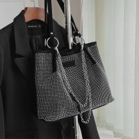 Bolso de Mano de Cuero PU de Gran Capacidad para Mujer Diseño de Lujo con Piedras Preciosas Bolso de Compras de Moda con Mango Superior - details 13