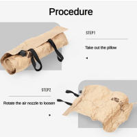 Amortiguada inflable automática para acampar al Aire Libre, almohada portáril para Viajes y Ocio, almohada Cómodo PARA LA Faja, almohada para la siesta - details 1