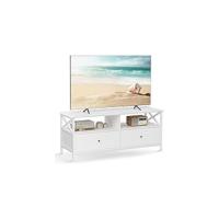 Mueble de TV, Mesa de TV de hasta 55 Pulgadas, 120 cm de largo, con 2 Cajones y 2 Estantes Abiertos, 40 x 120 x 50 cm, para Salón, Dormitorio, Marco de Acero, Marrón Rústico y Negro LTV300B01 - details 11