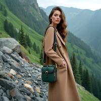 Bolso bandolera de cuero para mujer, gran capacidad con correa extraíble ajustable, bolso de hombro de PU, bolso antirrobo para teléfono de Color sólido - details 7