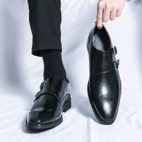 Vestido de hombre con hebilla de buey británico 2025 zapatos de cuero italianos de negocios formales de moda - details 7