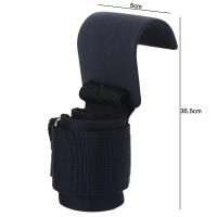 1 unidad/par de ganchos de agarre para levantamiento de pesas, antideslizantes, ajustables, protector de muñeca auxiliar, 1 par - details 4