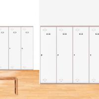 Taquilla Vestuario Metálica 1 Puerta Incluye Llave 1800x300x500 mm Gris Simonlocker - details 6