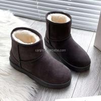 Nuevas botas de invierno de felpa para mujer, zapatos de piel de zorro de imitación de corte alto, informales 2025 - details 2