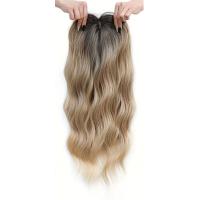 Extensiones de cabello rizado largo y ondulado con flequillo, adornos de pelo sintético, Clip Natural en cierres superiores, postizo - details 6
