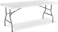 Mesa plegable portátil de 6 pies con asa, plegable en medio, para comedor, resistente, para interior y exterior, Picnic, fiesta de barbacoa - details 1