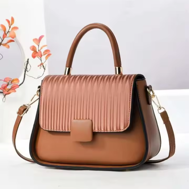 Bolso de hombro diagonal de gran capacidad para mujer de alta gama, cierre de cremallera, modelo de PU de moda 21981 - 1