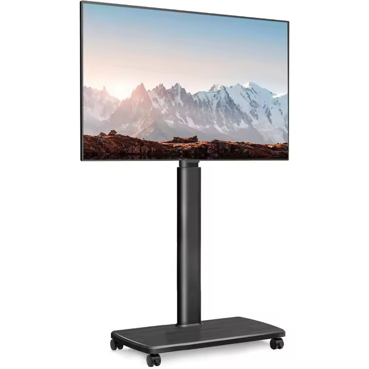 Base de madera para pantallas de 32 a 70 pulgadas, MAX VESA600*400mm, soporte de TV con ruedas de suelo con - 1