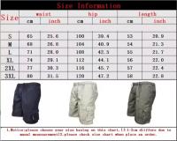 Pantalones Cortos Sueltos de Cintura Elástica para Hombres Multipolqueros, Adecuados para Ciclismo, Senderismo, Ocio y Deportes al Aire Libre Material de Polyester, Lavado en Máquina - details 0
