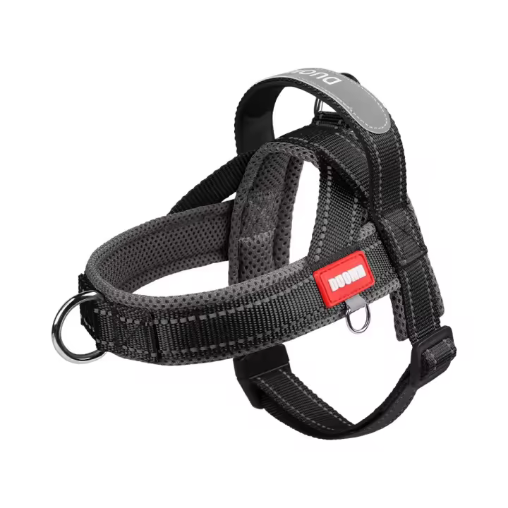 Arnés ajustable para perro, chaleco cómodo reflectante, correa para el pecho para perro, chaleco para mascota resistente a la explosión, Bulldog Francés - 1