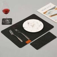 Tapete lavable para mesa de comedor, posavasos de fieltro aislante, Mantel Individual para cubiertos, bolsas de almacenamiento, alfombrilla antideslizante, almohadilla para vajilla, 3 unidades por juego - details 6