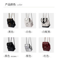 Mochila para mujer versión coreana de Xiaoxiangfeng, mochila de cadena, Mochila para mujer, bolsa pequeña de cuero encerado - details 9
