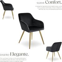 Sillas de Comedor Ergonómicas y Versátiles Juego de Sillas Tapizadas en Terciopelo - details 51