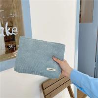 Bolsa de Cosméticos de Viaje de Pana Corduroy Organizador de Maquillaje de Gran Capacidad con Cierre de Cremallera Monedero Portátil para Mujeres - details 8