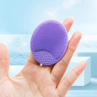 Gel de silicona belleza facial cepillo de lavado para bebés y niños cepillo de limpieza facial oval cepillo de baño para bebés - details 2