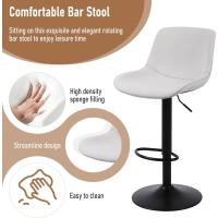 Juego de Taburetes de Cocina Altos Taburetes Giratorios de Bar con Resalto - details 10