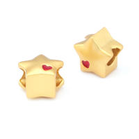 Pulseras de Brass Dorado Mate 4PCS Grande Agujero Abalorios para Hacer Joyas DIY - details 78