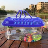 Contenedor de plástico portátil para el hogar, práctico contenedor de reptiles con mango, tarro de araña, tanque de tortuga, Habitat - details 4