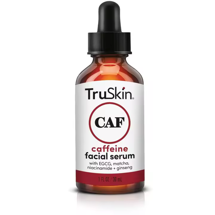 TruSkin Face & Energizing 5% Caffeine Serum con EGCG Niacinamide Matcha Ginseng – Mejora la apariencia de las ojeras debajo de los ojos y - 1