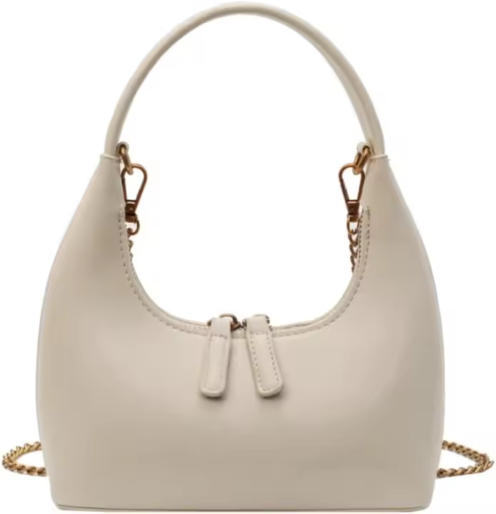 Bolso de hombro tipo bandolera de cuero PU Hobo de moda para mujer Y2K Bolso de mano pequeño Bolso de mano Bolso de mano Dumpling Satchel - 1