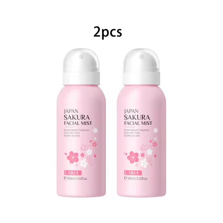 LAIKOU Sakura Tónico Hidratante Hidratante Reparación Suave Iluminador de la Piel Mejora el Brillo Suero Tónico Spray 100ml - 1