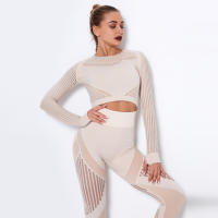 Nessaj-Conjunto de mallas deportivas transpirables, chándal de malla sin costuras - details 1