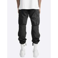 Temu Shein Pantalones Cargo para Hombre Deportes Color Sólido Cordón Multi-Bolsillo - details 6