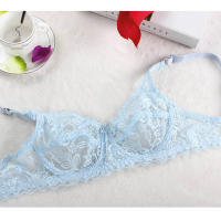 Women transparent lace underwire push up bra sexy underwear bras bralette lingerie intimates - details 12