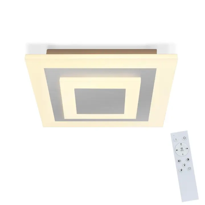 CBJKTX Lámpara de techo LED: lámpara de sala de estar de 30 cm, lámpara de cocina regulable de 23 W, lámpara moderna con control remoto para dormitorio - 1