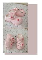 Zuecos de playa de verano para mujer con adorables detalles de dibujos animados, diseño calado transpirable, ligeros y cómodos para uso informal - details 19