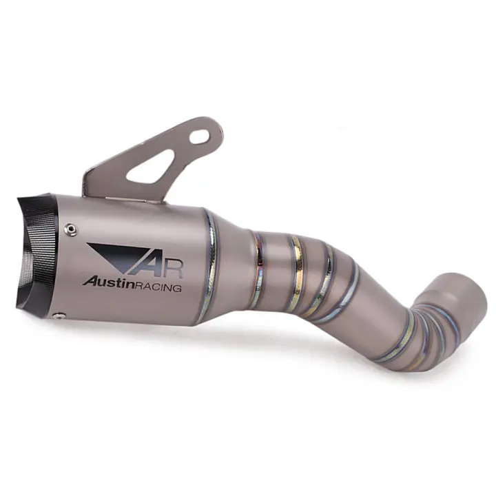 Titanium Alloy Slip On For Kawasaki Z900 SE A2 Z 900 Motorcycle Exhaust System Escape Modified Mid Link Pipe Muffler Pipe - 1