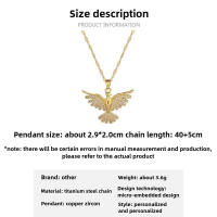 Acero inoxidable Phoenix Águila Collar Colgante 2025 Nueva Tendencia Señoras Collar Colgante Collar Joyería Regalo Fiesta - details 0