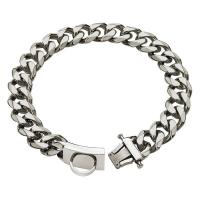 con hebilla, resistente, 19MM espesor, ancho, Collar cadena eslabones cubanos Metal de acero inoxidable para perros grandes - details 2