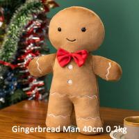 INS Christmas Ginger Bread Plush Pillow Festival Holiday Stuffed Chocolate Cookie Cabin House Decor Cushion Kids Birthday Gift - details 12