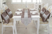 Corredor de Mesa de Terciopelo Plateado Moderno ANUMEI Cubierta de Mesa Gris Negro Decorativo Material Poliéster Hecho en China - details 9