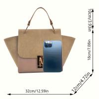Elegante Bolso Cruzo de Khaki con Acolchado de Poliéster Cierre de Cerradura, Desmontable y Seguro para Mujeres, Bolso de Viaje Versátil - details 1