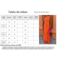 Ropa nueva de primavera 2025, vestido de mujer, hombro inclinado largo de Color sólido a la moda, violeta - details 1