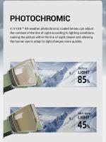 Kapvoe-Gafas de esquí fotocromáticas para hombre y mujer, máscara antiniebla para Snowboard, Kit de gafas de protección UV400, gafas de nieve, moto de nieve, Invierno - details 3