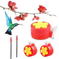 Alimentador de colibrí con Clip para el hogar, minibotella de agua de plástico para alimentación de aves, jardín, balcón, alimentador de aves al aire libre - details 6