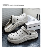 Agujero zapatos de los hombres de verano nuevo desgaste sandalias deportes zapatos de playa sandalias de los hombres de un pie medio bolsa de apoyo cabeza - details 19