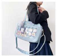Bolso de bebé transparente suave para niña estudiante, bolso de hombro pequeño, bolso cuadrado, bolso de mensajero bidimensional - details 30
