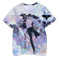 Animación k Click Camiseta de talla grande con estampado 3D para hombre, informal, Haruku, deportiva, de secado rápido, transpirable, manga corta - details 4