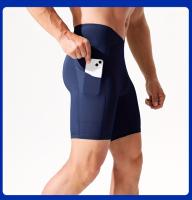 Pantalones deportivos elásticos transpirables para hombres con bolsillo, pantalones de compresión de secado rápido para entrenamiento al aire libre, ciclismo y carrera - details 25