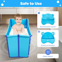 Bañera plegable azul para niños y adultos, Sauna, piscina grande - details 2