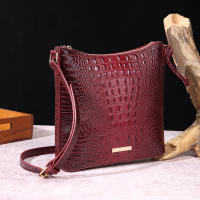 2025 nuevo mensajero portátil para mujer, bolso retro para mujer, bolso de mensajero Brahman de cocodrilo multicolor - details 9