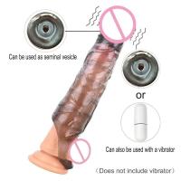 Leten Extender tooys Hombre Vibrador Juguetes sexuales 18 Anillo de erección Hombres Funda de condón especial para hombres para - details 5