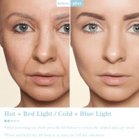 1 afeitadora facial para extrusión fría y caliente de 45 pulgadas en la cara, el cuello y el cuerpo, aparatos de belleza themomostat tiple color Care eve, para hombres y mujeres - details 6