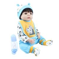 Muñeca realista de bebé Reborn, juguete con cuerpo de silicona suave completo, casa de juegos bonita, regalo de Navidad para niña, 55 CM, 22 pulgadas - details 3