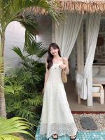 Vestido de Tirantes Bordados Estilo Deseo Puro para Mujeres Cintura Ajustable Adelgazante - details 1